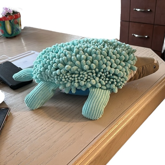 SALE!! Antibacterial stuffie chenille bathroom antibacterial hand towel turtle - Picture 3 of 14